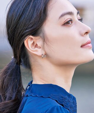 Tiaclasse 【選べる2TYPEデザイン】【金属アレルギー対応】 トゥワインピアス＆イヤリング ピアス：シルバー