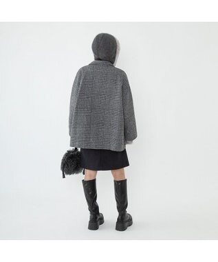 林八百吉商店 un chapeau アンゴラバラクラバ オフブラック