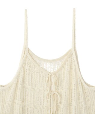 CRAFT STANDARD BOUTIQUE ノットヤーン透かしビスチェ Off White