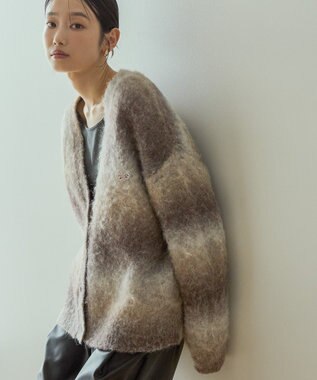 AMERICAN HOLIC PENNEY'Sシャギーグラデーションカーディガン Brown