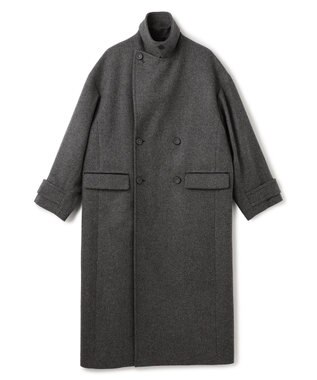 uncrave ライトメルトン ロングチェスターコート チャコール