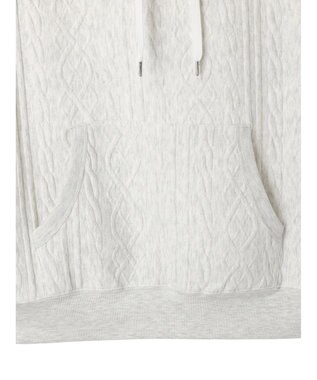 CRAFT STANDARD BOUTIQUE ケーブル柄カットパーカー2 Oatmeal