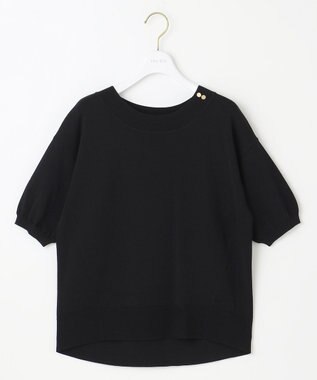 ANY SIS 【接触冷感・UVケア】フロント切替 プルオーバー ブラック