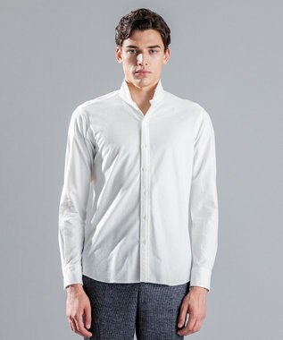 JOSEPH HOMME ツイルネルジャージー　ウイングカラーシャツ ホワイト系