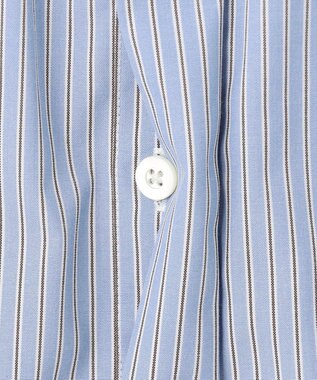 J.PRESS LADIES L 【WEB限定カラーあり・洗える・接触冷感・UVカット・イージーケア】 エステネージュストライプ ブラウス サックスブルー系1