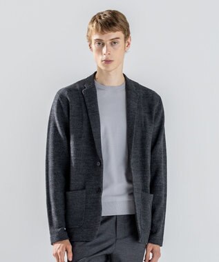 【新素材】リンクスツイード　ニットジャケット