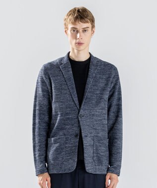 JOSEPH HOMME 【新素材】リンクスツイード　ニットジャケット ネイビー系