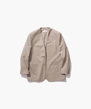 ATON WOOL SILK TWILL | カラーレスジャケット TOP BEIGE