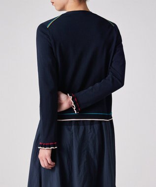 Paul Smith 【洗える】フレアスリーブ カーディガン ネイビー