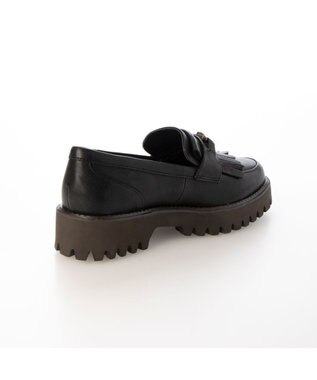 ing <ing>ビンテージアクセントローファー ブラック