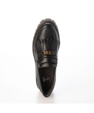 ing <ing>ビンテージアクセントローファー ブラック