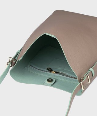 Paul Smith ダブルフェイス レザー 2WAY ハンドバッグ グレイッシュベージュ