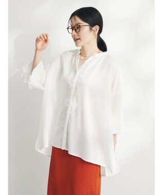 CRAFT STANDARD BOUTIQUE インド綿スキッパーチュニック Off White