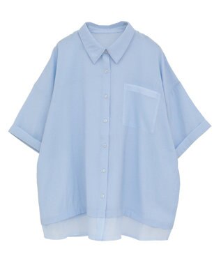 Green Parks 裾レイヤードショートスリーブシャツ Beige