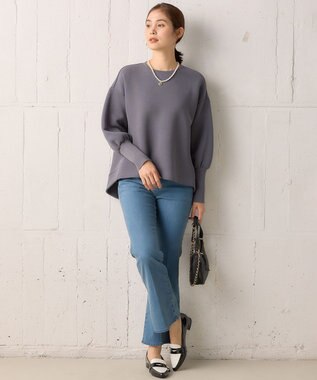 組曲 ダンボールジャージースリーブデザイン プルオーバー グレー系