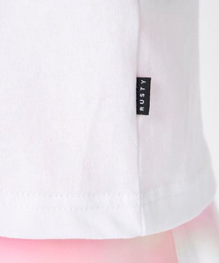 OP／FILA 【RUSTY】ニコちゃん×刺しゅう半袖Tシャツ ホワイト×ピンク
