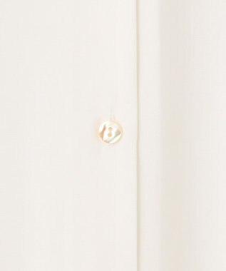 自由区 L 【洗える】ピンタックスリーブ ブラウス アイボリー系