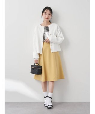 earth music&ecology すきな丈フレアスカート Yellow