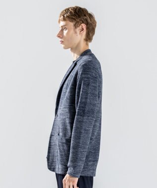 JOSEPH HOMME 【新素材】リンクスツイード　ニットジャケット ネイビー系