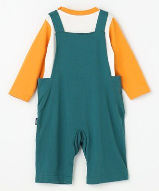 J.PRESS KIDS 【BOX付き】【80-90㎝】長袖Tシャツ&オーバーオール セット グリーン系