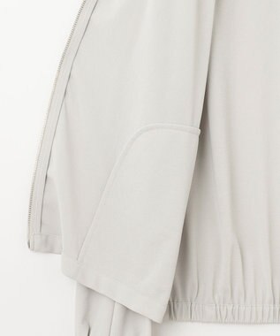 J.PRESS LADIES L シアージャージー ブルゾン ライトグレー系