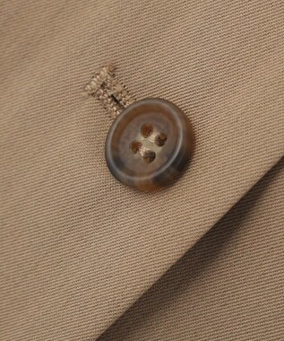 Green Parks クルーネック多釦ジレ Mocha