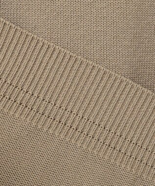 JOSEPH HOMME 【HIGH GRADE LINE】コットンコードブレート　クルーネックニット ベージュ系