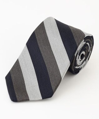 J.PRESS MEN 【J.PRESS SPUN SILK COLLECTION】レジメンタルネクタイ ライトグレー系2