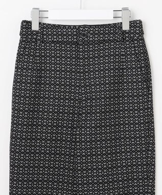 23区GOLF 【WOMEN】裏起毛ジャージーパンツ ストレッチ モノグラム 上品スタイル ブラック系5