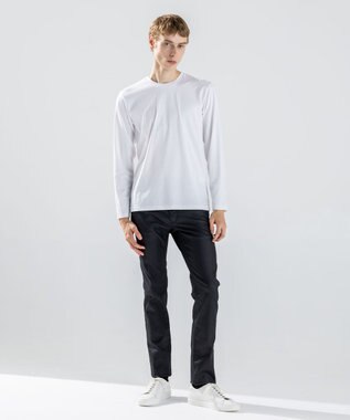 JOSEPH HOMME ハイゲージベアスムース　クルーネック長袖Ｔシャツ ホワイト系