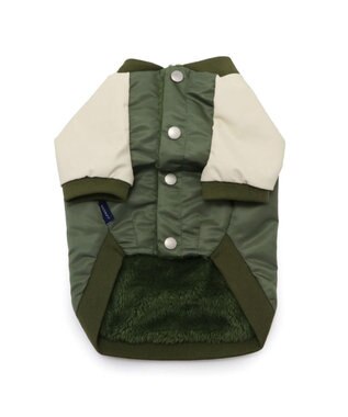 PET PARADISE J.PRESS ミリタリー スタジャン 中型犬 大型犬 カーキ