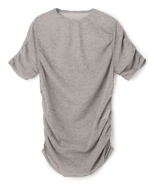 BEIGE， TOPAZ / アレンジギャザー ニット L.Gray