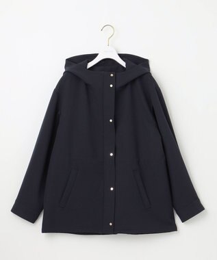 ANY SIS 【撥水・UVカット・洗える】フーデットハーフ コート ネイビー