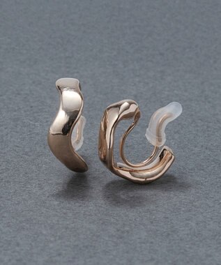 Phoebe 〈痛くないシリーズ/金属アレルギー対応〉リップルフープライトフィットイヤリング フープイヤリング/シンプル/変形