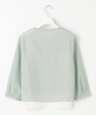 J.PRESS LADIES チェックプリント カットソー ミントベース系