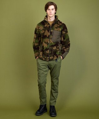 JOSEPH ABBOUD MOUNTAIN 【軽量】カモフラージュフリース ブルゾン カーキ系7