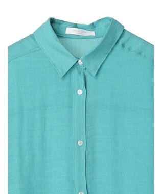 Green Parks ジャガードシアーシャツ Green