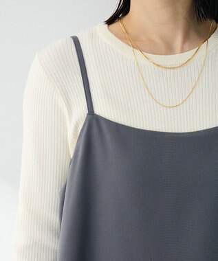 Green Parks レイヤー風　サロペット Gray