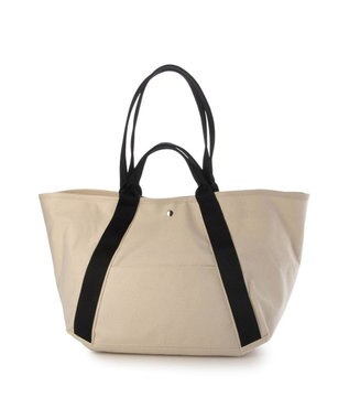 UNBILLION VERYコラボ カシュカシュ cachecache / 2WAYビッグキャンバストートバッグ アイボリーミックス