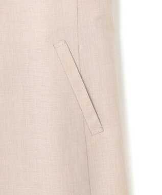 23区 【洗える】トリアセスラブストレッチ ジレ ベージュ系