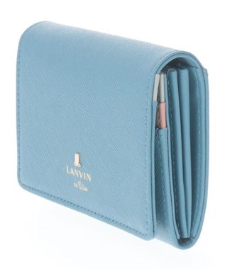 LANVIN en Bleu リュクサンブールカラー 名刺入れ ブルー