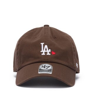 WEGO 【ユニセックス着用ITEM】＇47　CLEAN　UP　MLB　MINI　HEART ブラウン
