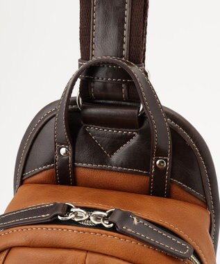 UNBILLION Otias アンティーク仕上げタイプ合皮ボディバッグS キャメル