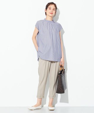 ANY 【接触冷感・UVケア】イージーケア美脚 パンツII グレージュ