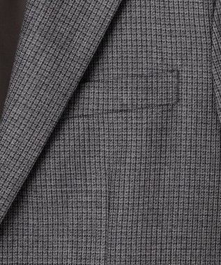 J.PRESS MEN 【定番 / セットアップ対応】マナードシルクホームスパン ガンクラブチェック ジャケット ライトグレー系3