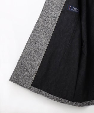 JOSEPH ABBOUD 【軽量/JAPANファブリック】アルパカヘリンボン ステンカラー コート ライトグレー系7
