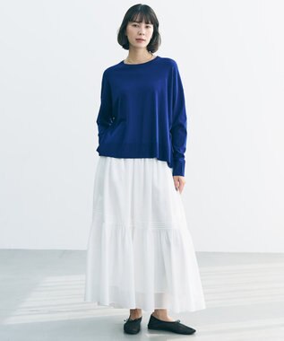 UNFILO エアリー ギャザースカート オフ