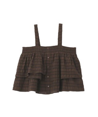 AMERICAN HOLIC シアーチェックビスチェ Brown