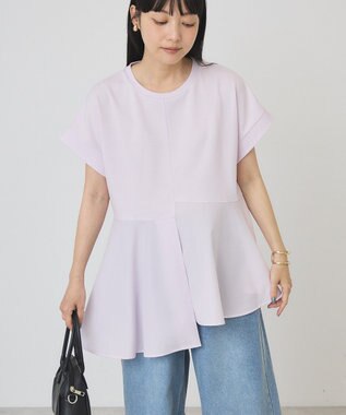 AMERICAN HOLIC アシンメトリーペプラム ドッキングプルオーバー Pink