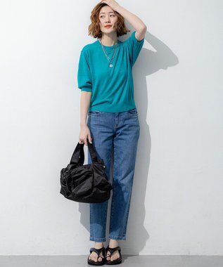 23区 S 23区DENIM ストレートフィット デニムパンツ スカイブルー系